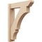Ekena Millwork 6-in W x 24-in D x 32-in H Balboa Slat Rough Cedar Woodgrain TimberThane Outlooker, Primed Tan OUTUR060X24X32BOA24RCPR - alternate 1
